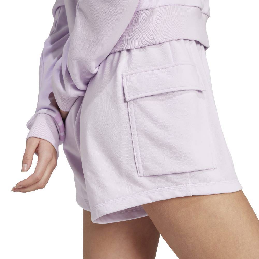 ADIDAS ESSENTIALS SMALL LOGO FRENCH TERRY CARGO SHORTS