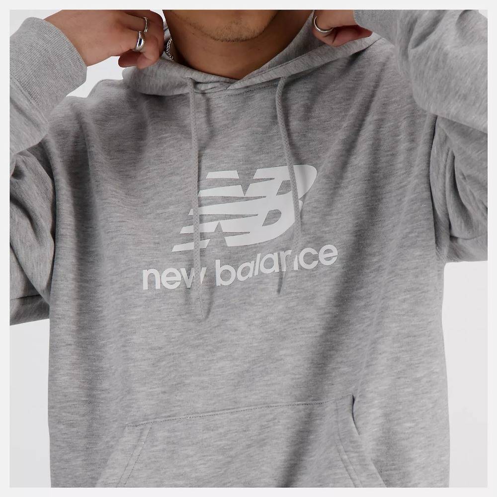 NEW BALANCE STACKED LOGO FRENCH TERRY HOODIE