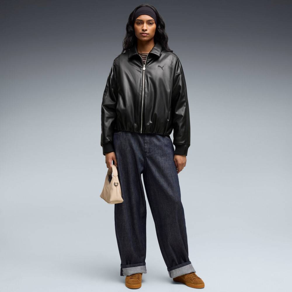 PUMA FUTURE.PUMA.ARCHIVE PLEATHER JACKET W