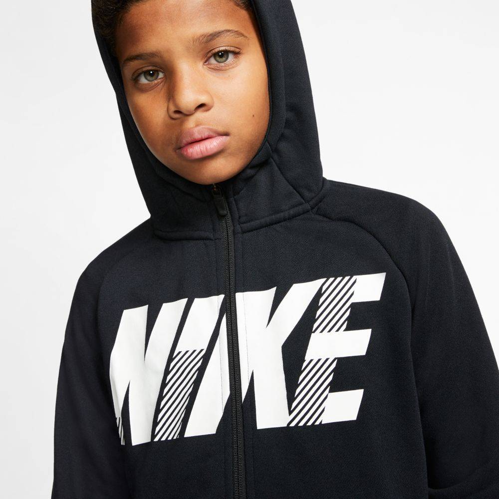 NIKE BOYS DRI FIT GRAPHICS FULL ZIP HOODIE