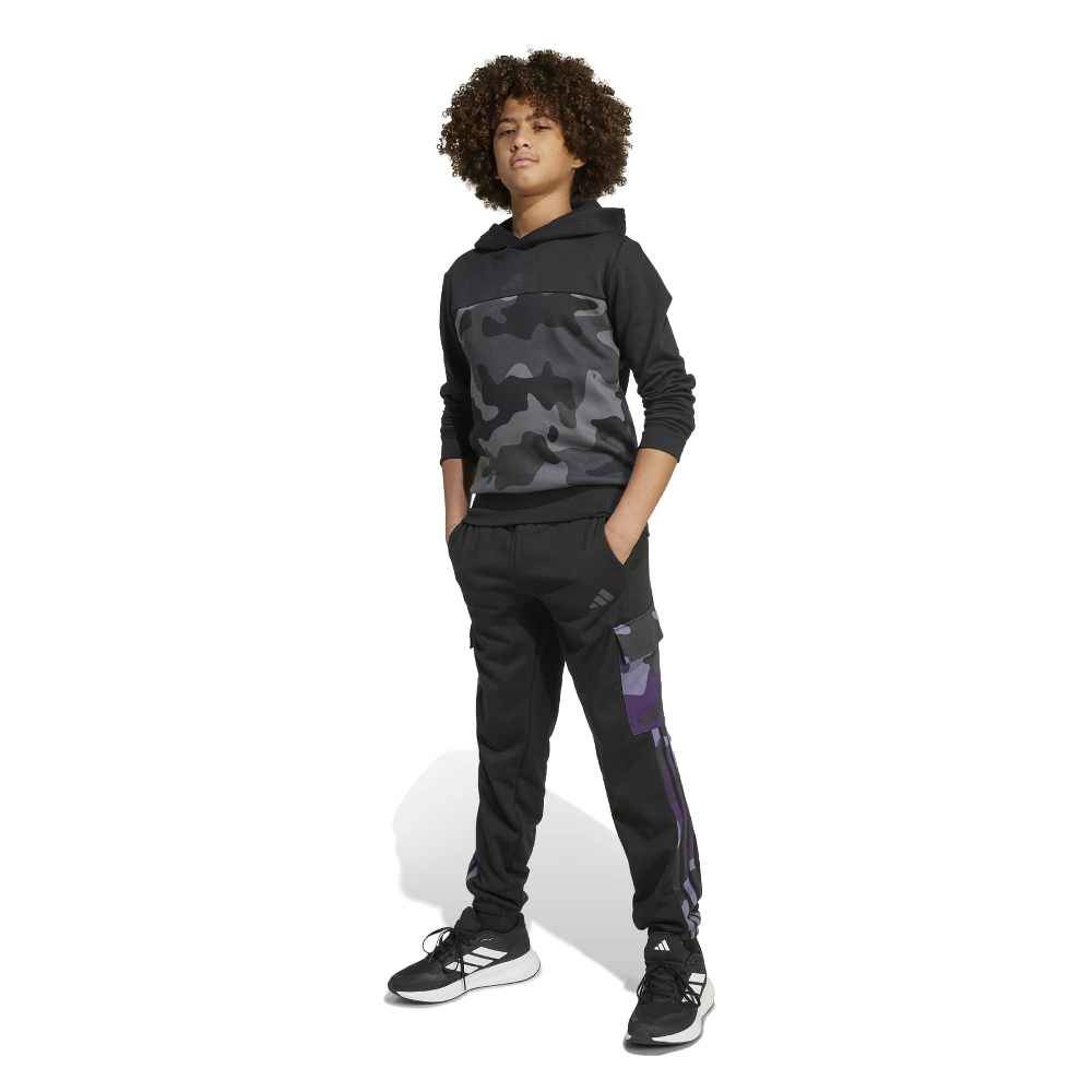 ADIDAS YOUTH SEASONAL ESSENTIALS CAMO FRENCH TERRY CARGO PANT