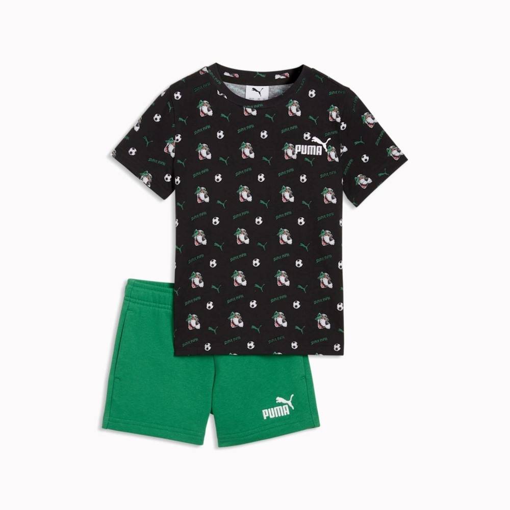 PUMA SUPER PUMA AOP TEE AND SHORTS SET PS