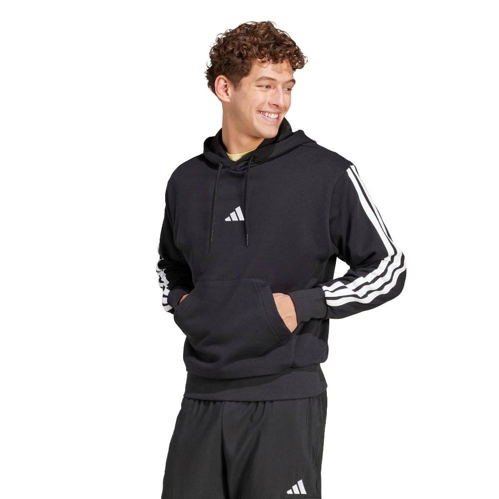ADIDAS M ESSENTIALS THREE STRIPES FRENCH TERRY HOODIE