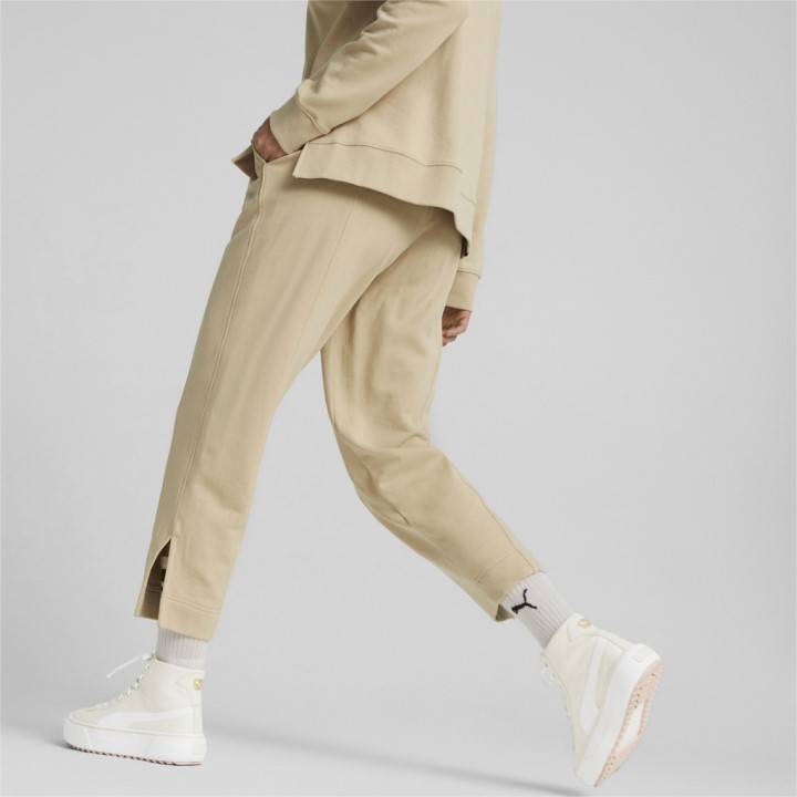 PUMA HER WOMENS FRENCH TERRY HIGH-WAIST PANT