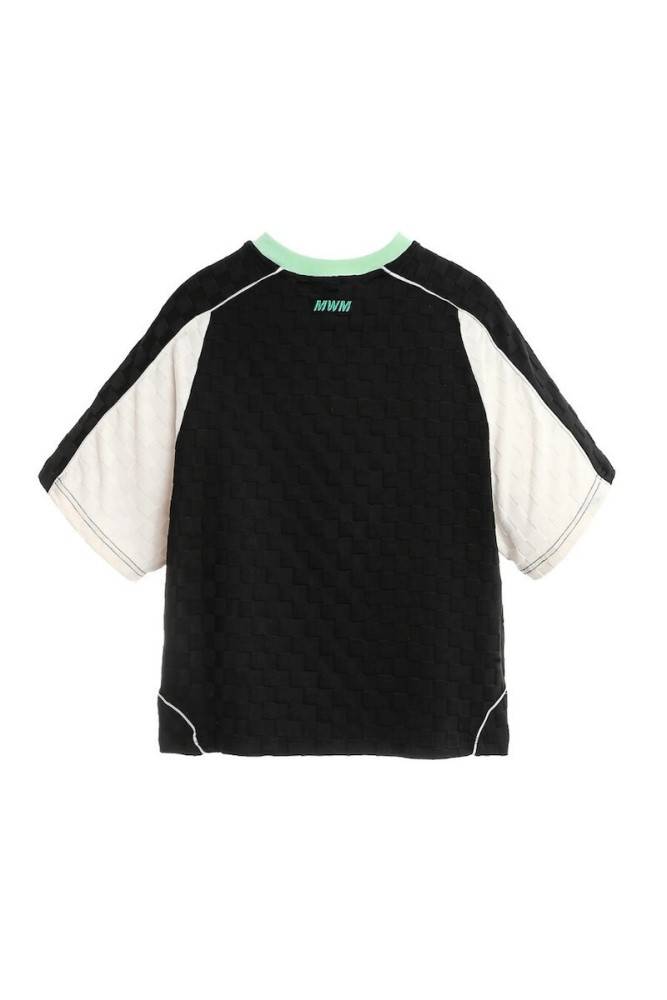 MWM BLACK SOCCER STYLE CROPPED TOP WOMEN