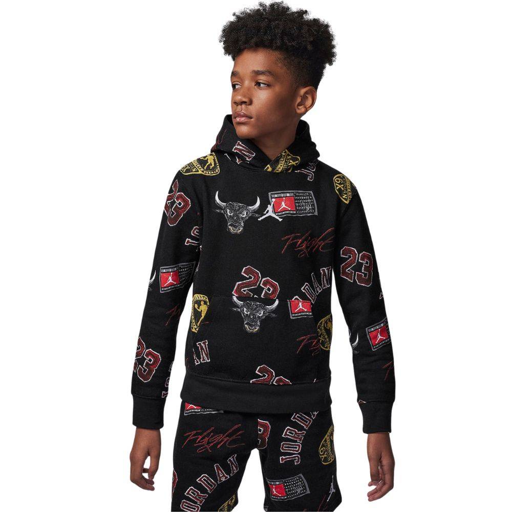 NIKE JORDAN BIG KIDS MJ ESSENTIALS AOP FLC PO