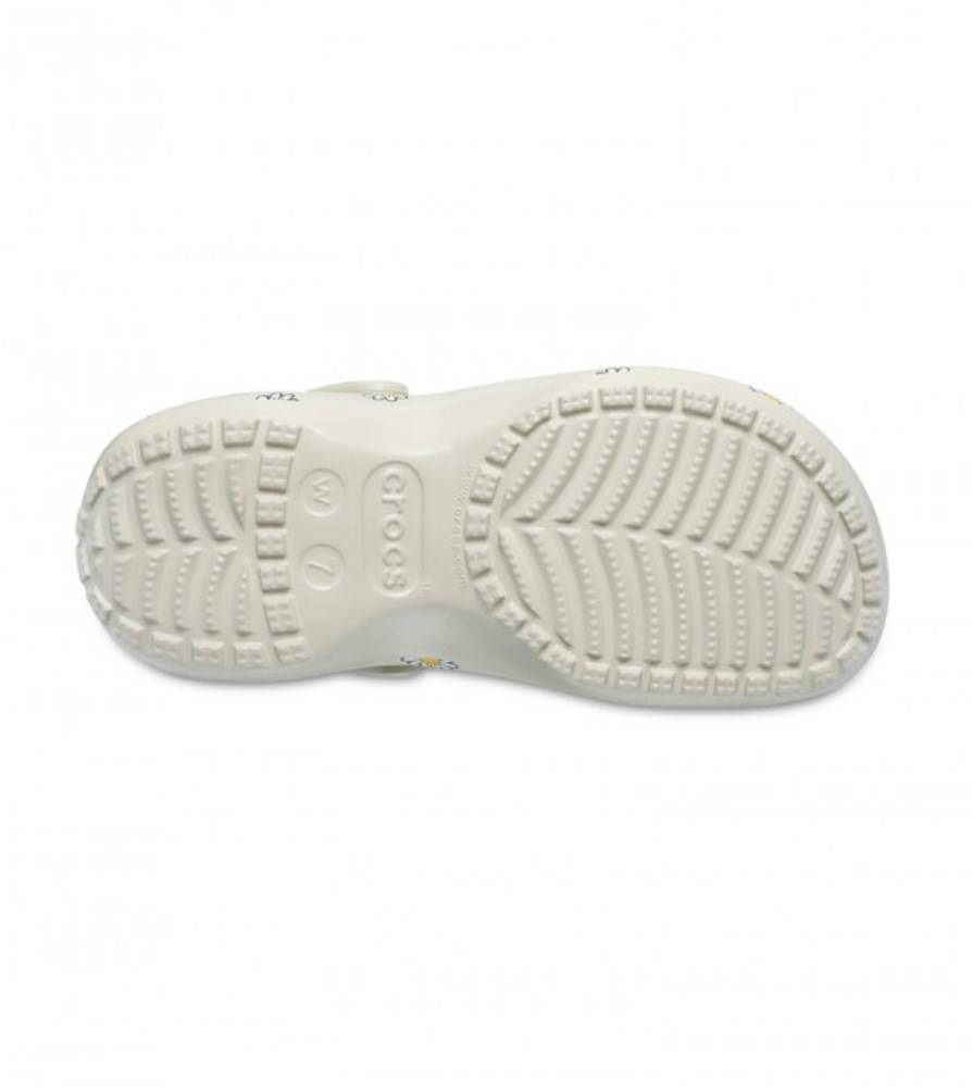 CROCS CLASSIC PLATFORM FLORAL CLOG