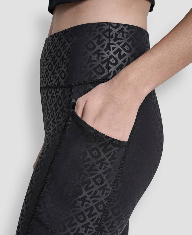 DKNY HIGH-RISE 7/8 PRINTED LEGGING