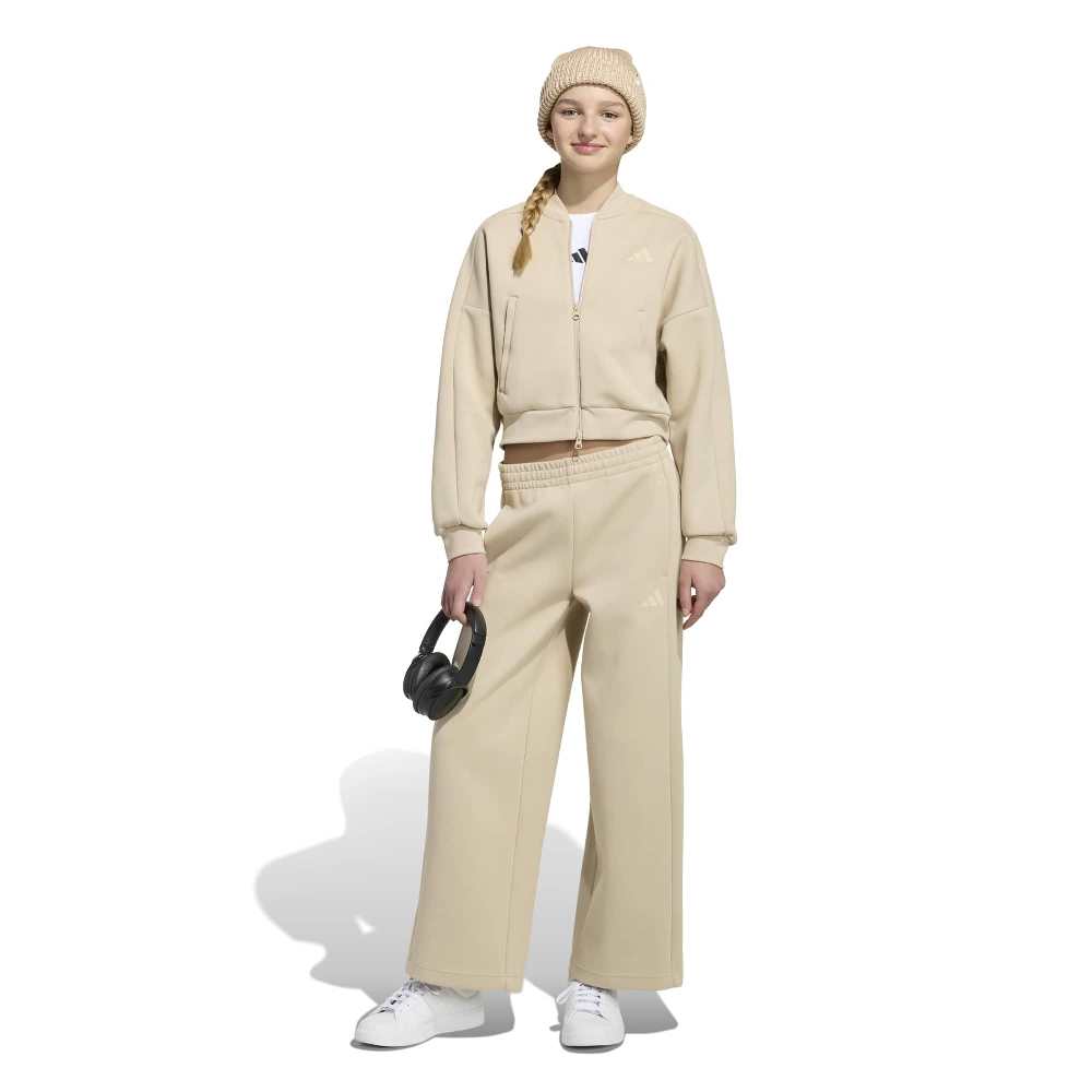 ADIDAS GIRLS FUTURE ICONS 3 STRIPES WIDE LEG PANTS