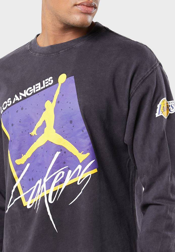 NIKE NBA L.A. LAKERS STATEMENT MAX 90 LS TEE