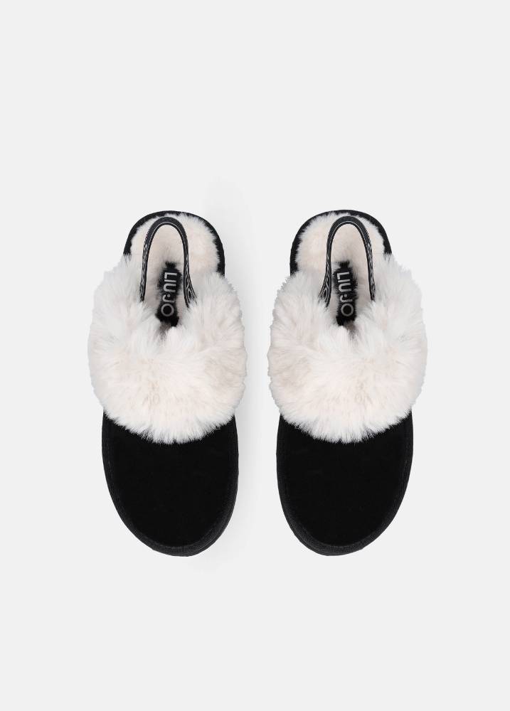 LIU JO JANE - SUEDE PLATFORM MULES