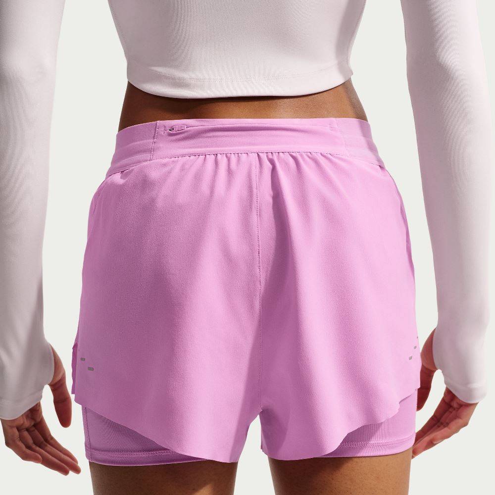 NIKE SWIFT DRI-FIT MID-RISE 2-IN-1 RUN SHORT