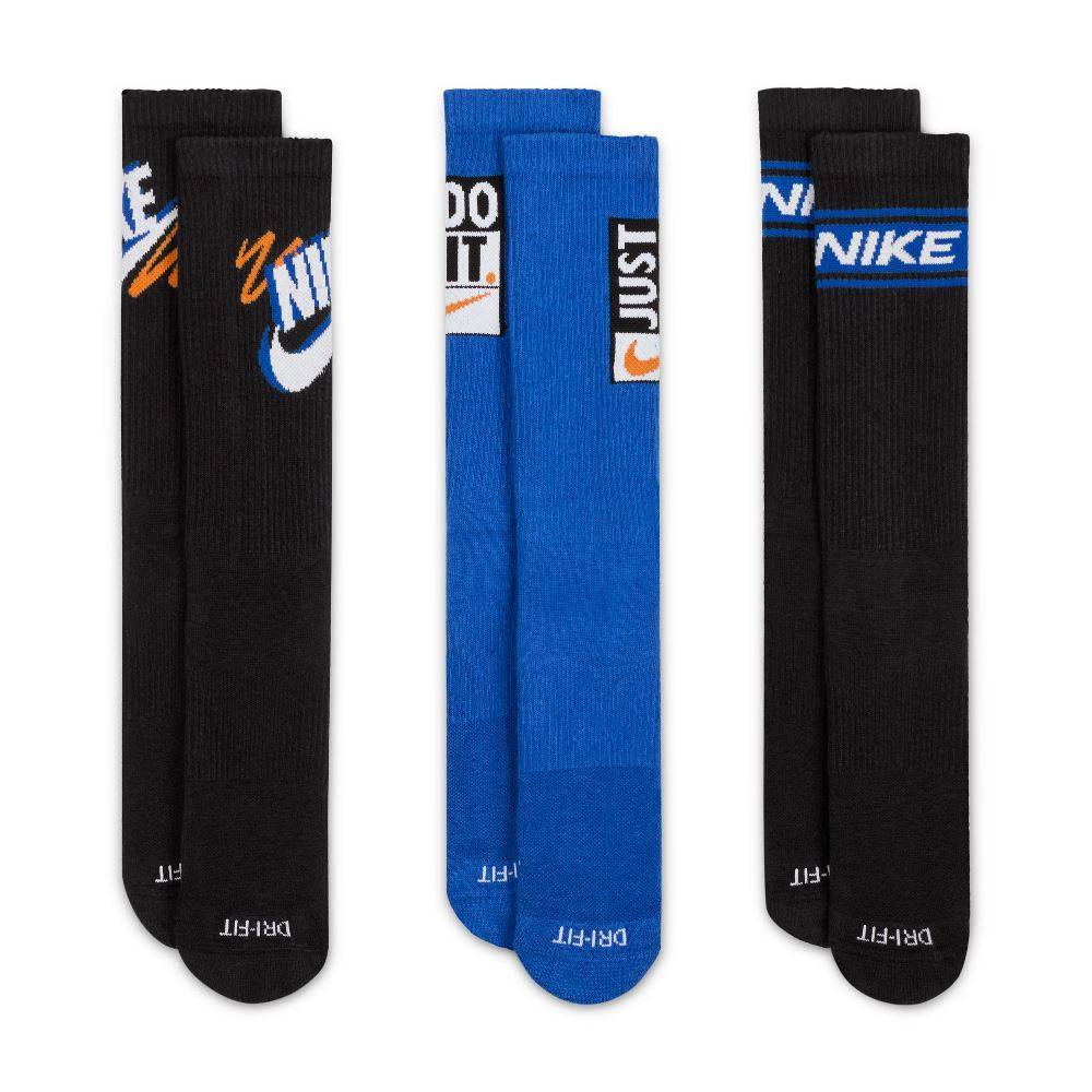 NIKE EVERYDAY PLUS CREW 3-PAIRS SPORT SOCKS