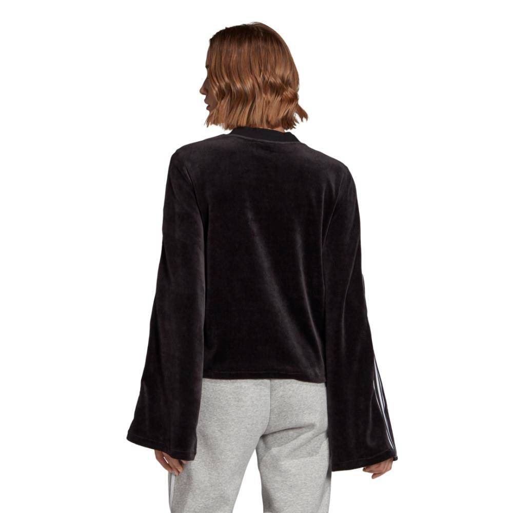 ADIDAS FLARED SLEEVE VELOUR SWEATSHIRT WOMENS