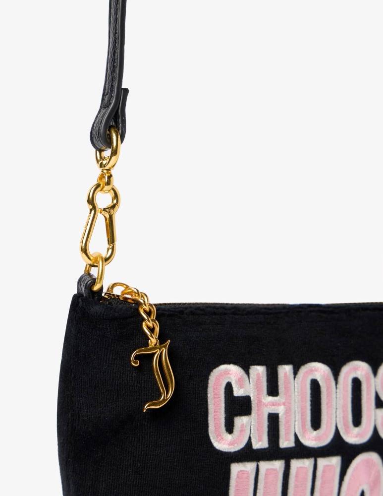 JUICY COUTURE ELLA VELOUR FLAT POUCH