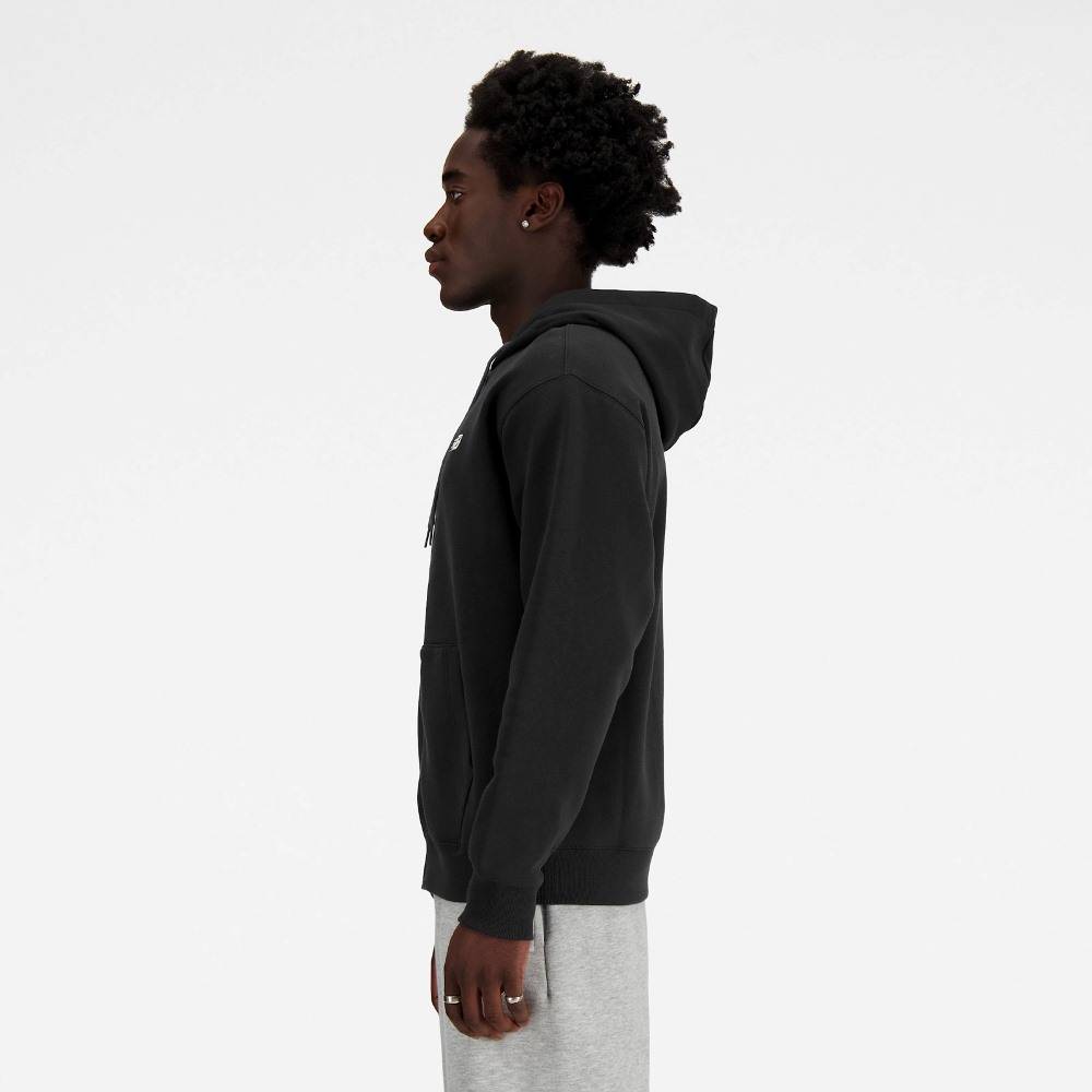 NEW BALANCE STACKED LOGO FRENCH TERRY FULL ZIP HOODIE
