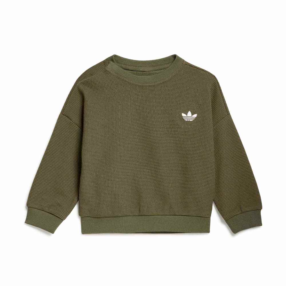ADIDAS ORIGINALS INFANT LOOSE WAFFLE SWEAT JOGGER SET
