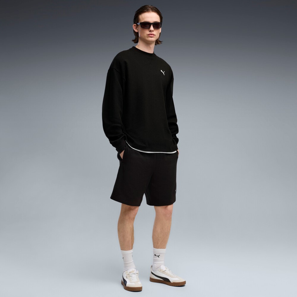 PUMA ESS ELEVATED RELAXED MATERIAL CREW