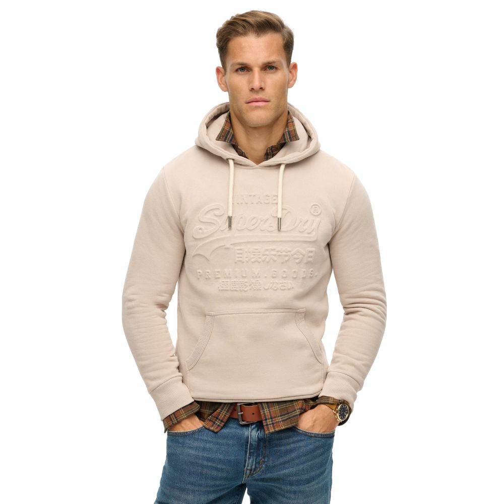 SUPERDRY EMBOSSED VINTAGE LOGO GRAPHIC HOODIE
