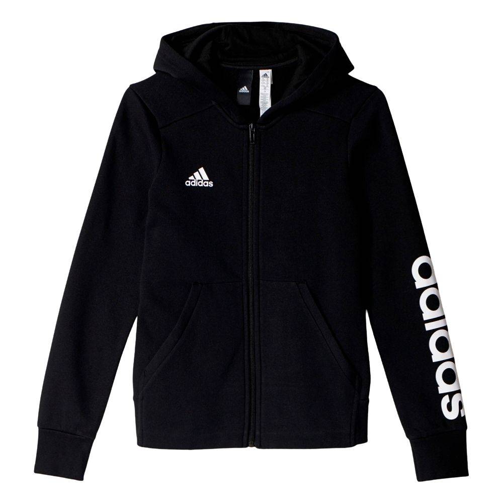 ADIDAS GIRLS ESS LINEAR FULL ZIP HOODIE