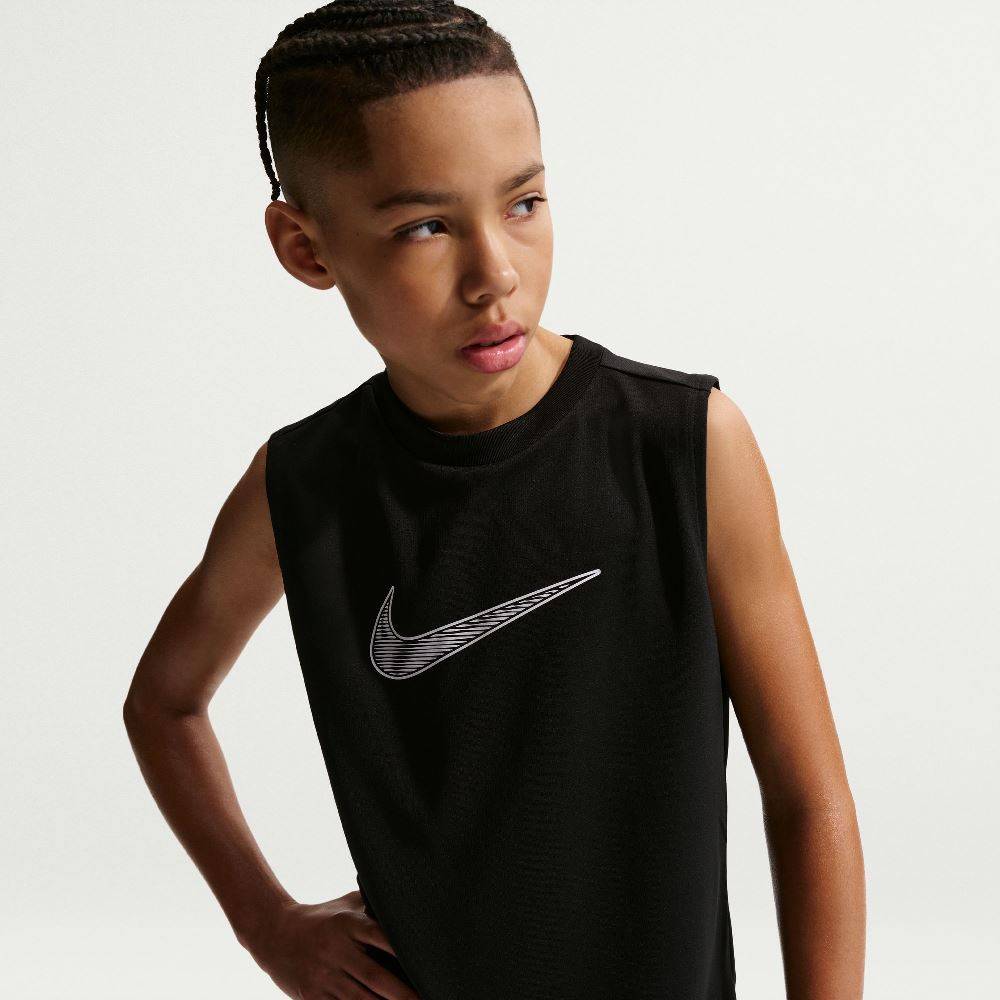 NIKE KIDS DRI-FIT SLEEVELESS HYBRID TOP