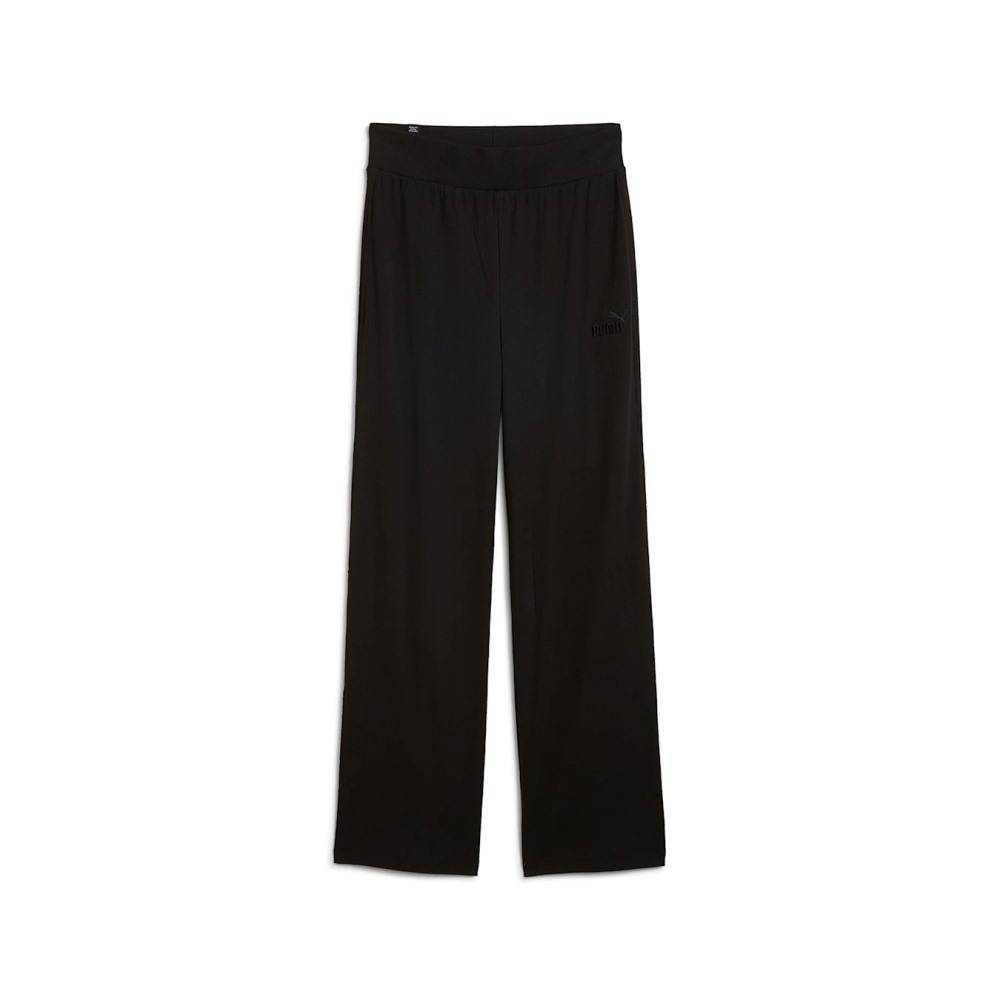 PUMA ESS ELEVATED HIGH-WAIST STRAIGHT LEG PANTS