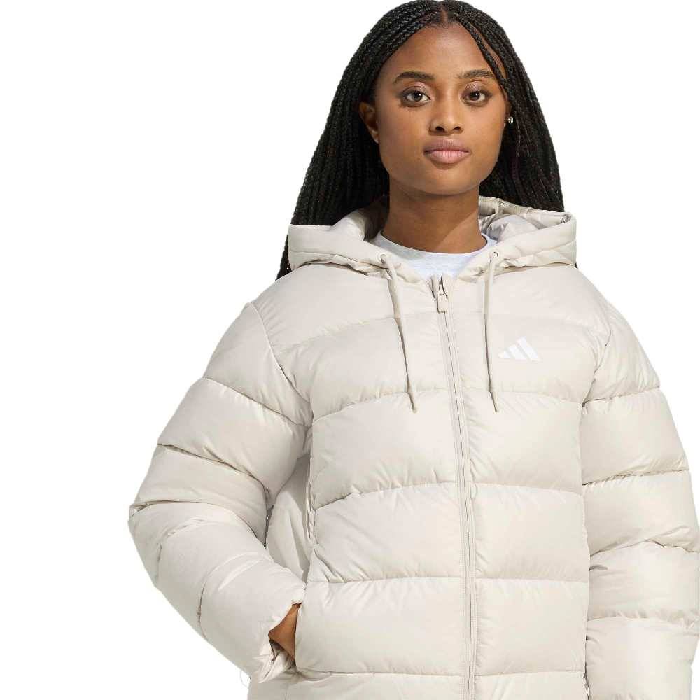 ADIDAS ESSENTIALS CLIMAWARM SYNTHETIC DOWN PUFFER HOODED JACKETS