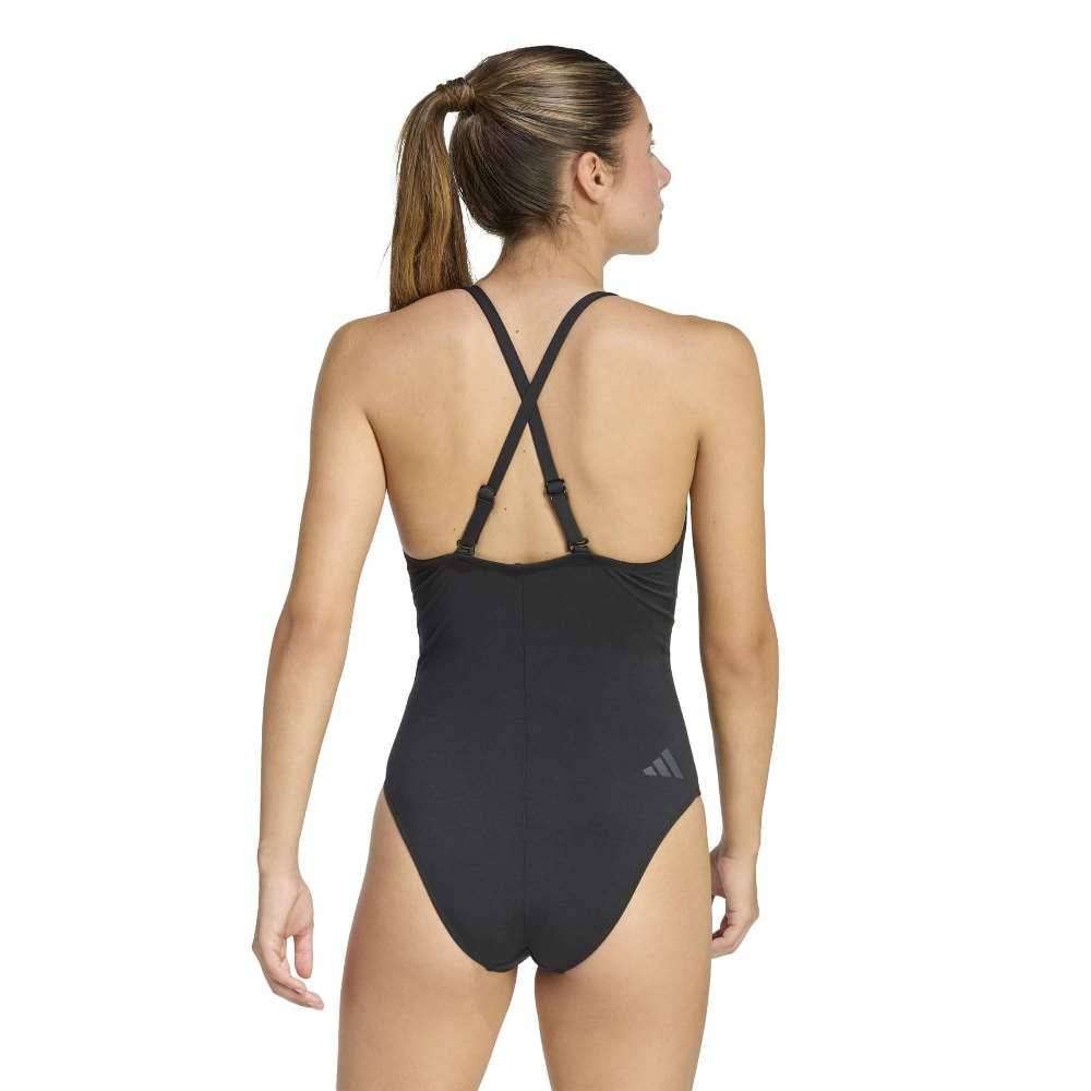 ADIDAS ICONISEA RIBBED PADDED THIN STRAPS SWIMSUIT