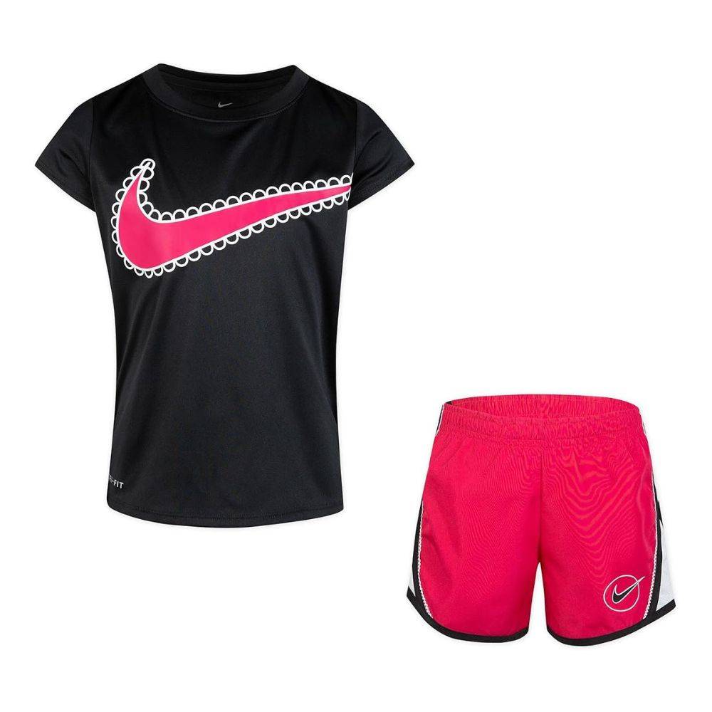 NIKE LITTLE GIRLS ICON CLASH TEMPO SHORT SET