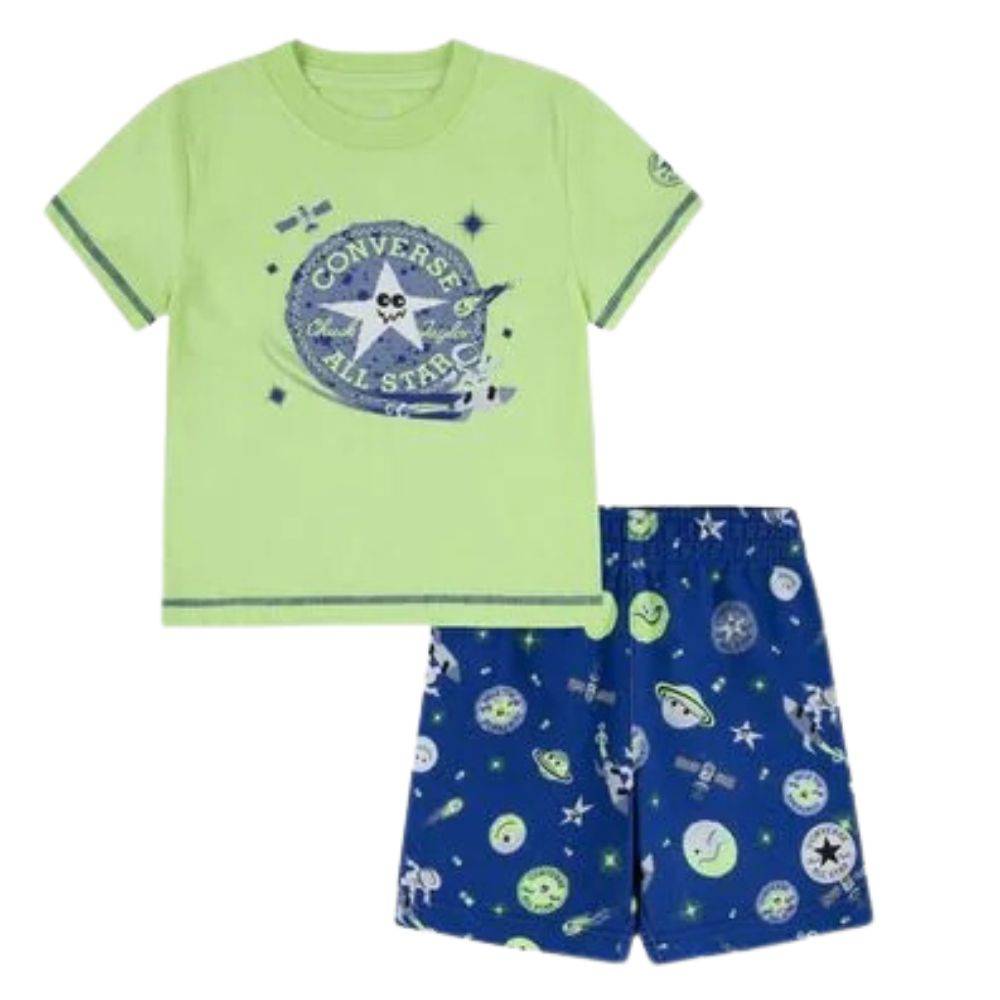CONVERSE LITTLE KIDS SPACE CRUISERS SHORT SET