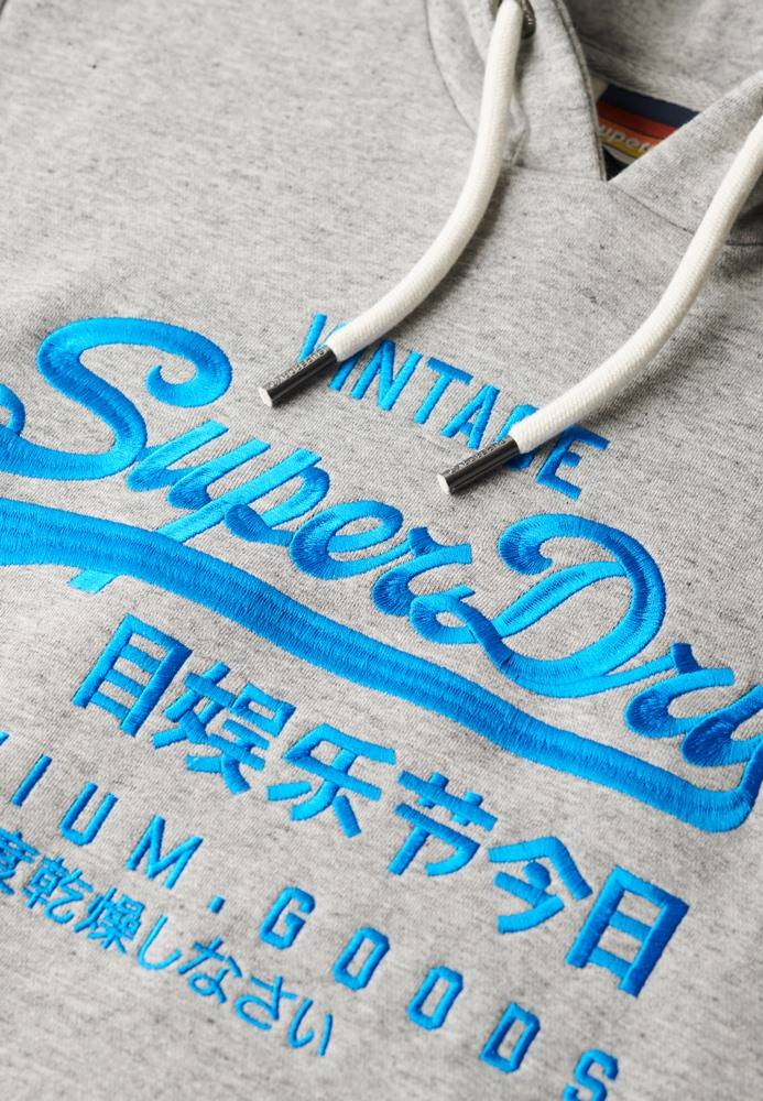 SUPERDRY NEON VINTAGE LOGO GRAPHIC HOODIE
