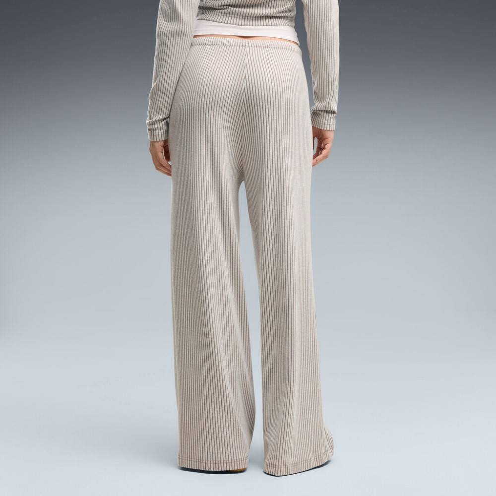 PUMA ESS RIBBED WIDE LEG SOFT TOUCH PANTS OP