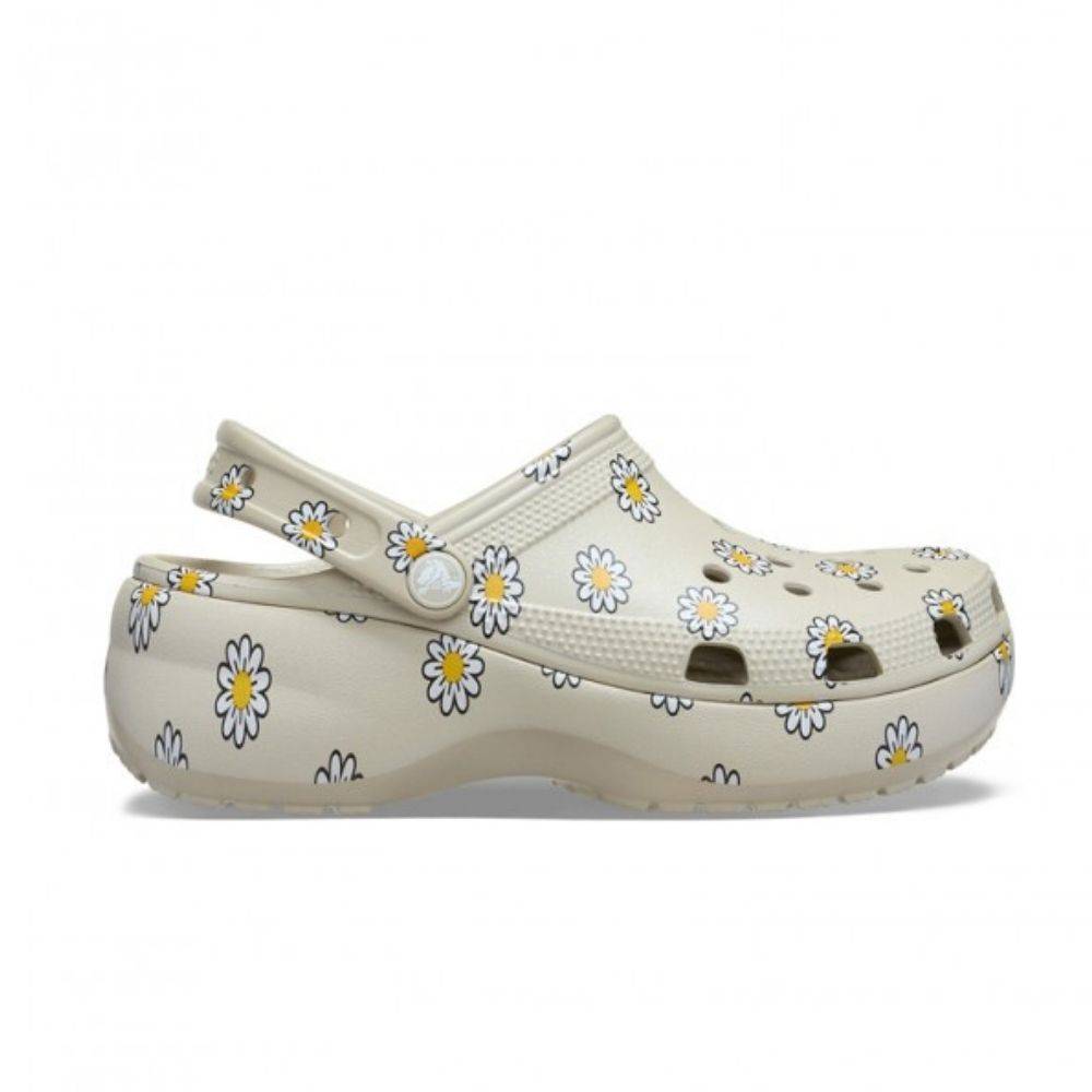 CROCS CLASSIC PLATFORM FLORAL CLOG