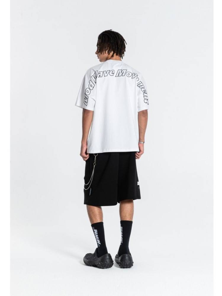 MWM BLACK MOD WAVE LOGO REGULAR FIT TEE