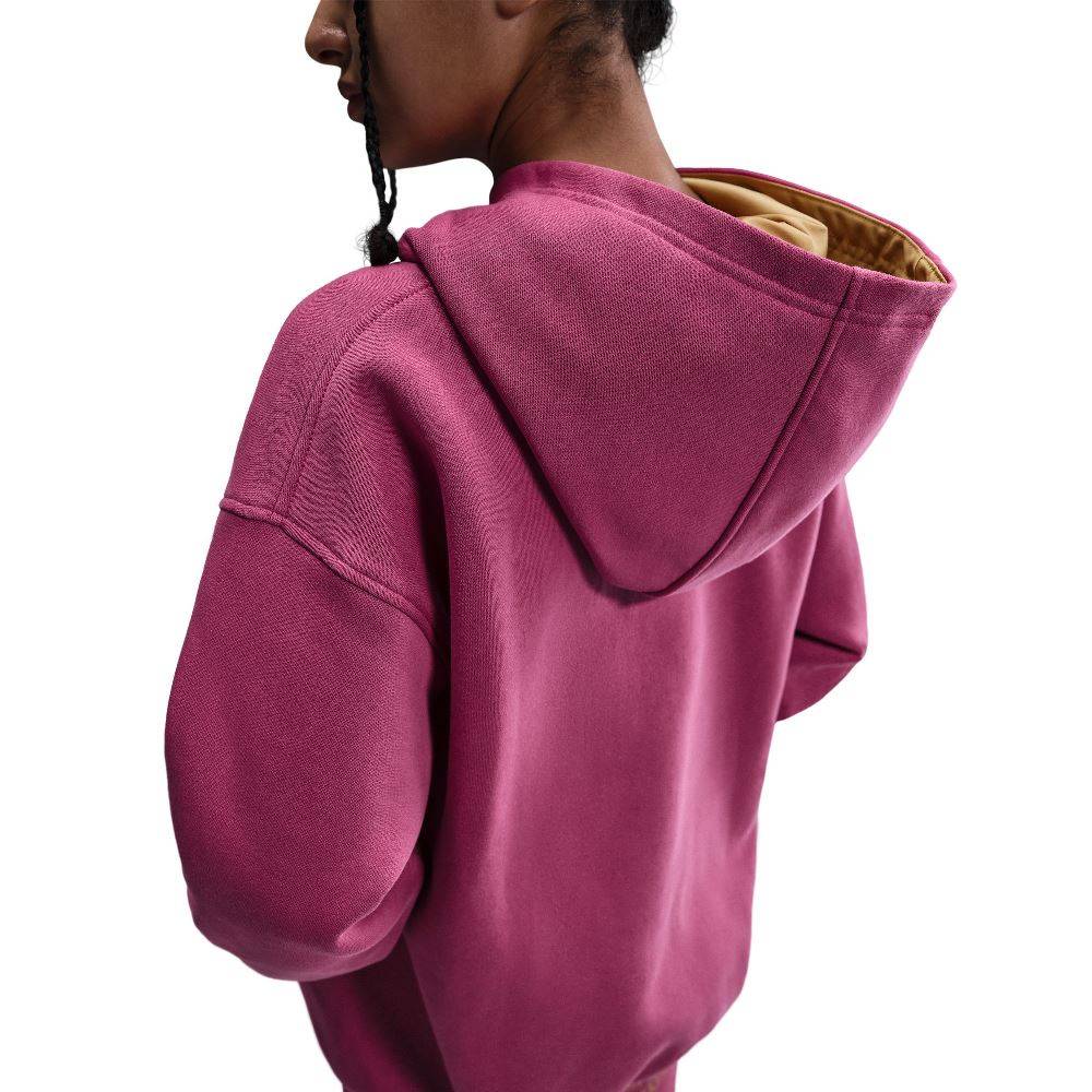 NIKE NSW GIRLS CLUB FLEECE HOODIE SHINE SATIN