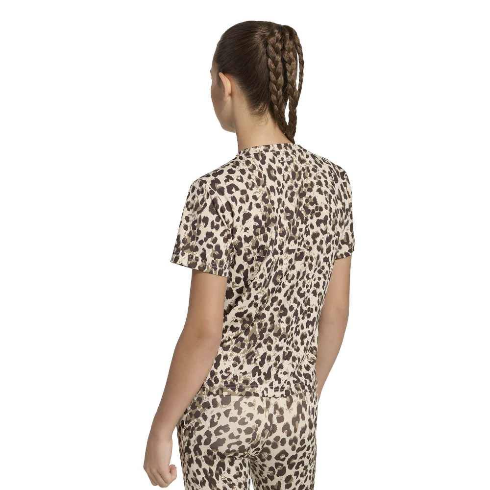 ADIDAS GIRLS SEASONAL ANIMAL PRINT SPORT T-SHIRT
