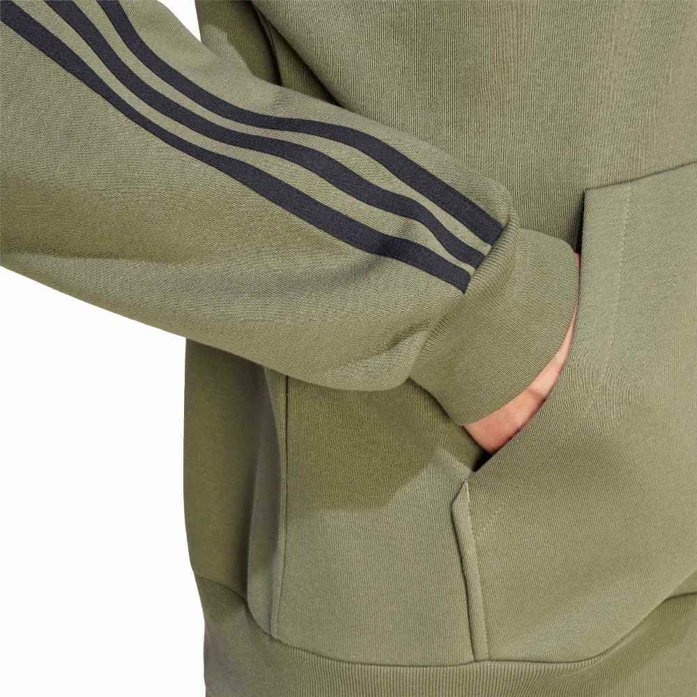 ADIDAS M ESSENTIALS 3-STRIPES FLEECE FULL-ZIP HOODIE