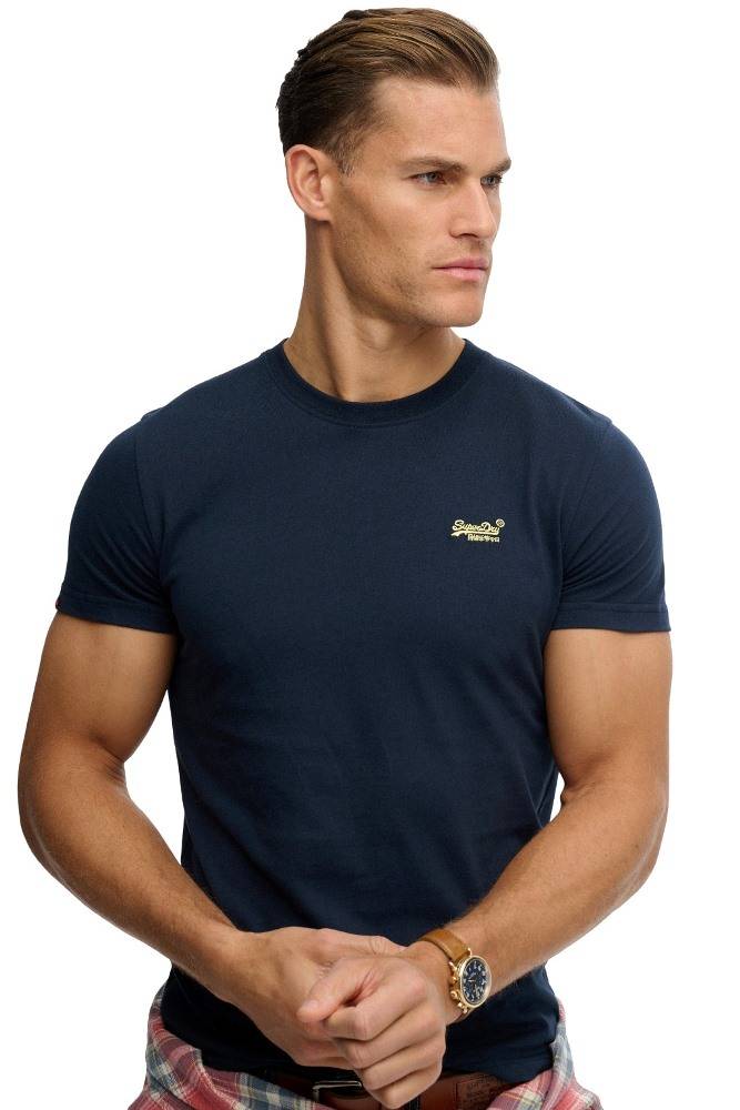 SUPERDRY ORGANIC COTTON ESSENTIAL LOGO EMBROIDERED TEE