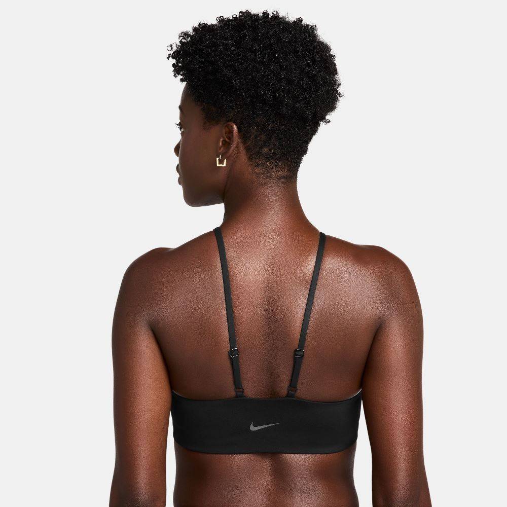 NIKE ONE DLIGHT-SUPPORT PADDED HIGH-NECK SPORT BRA