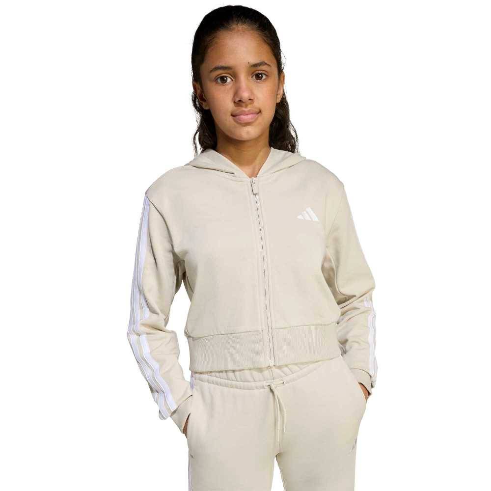 ADIDAS GIRLS ESSENTIALS FULL ZIP HOODIE