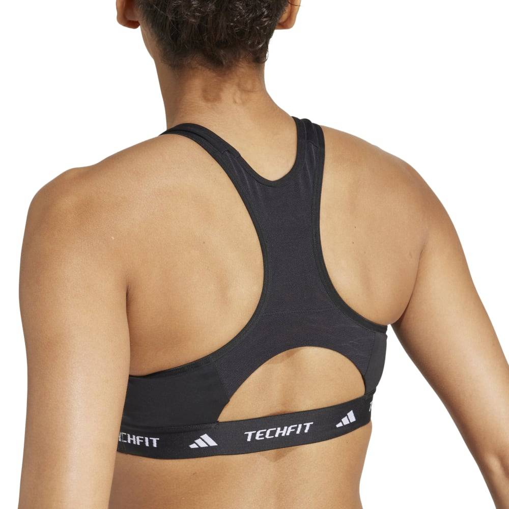 ADIDAS TECHFIT MEDIUM SUPPORT HIGH NECK WORKOUT BRA