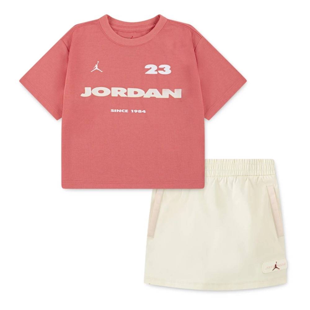 NIKE JORDAN LITTLE GIRLS CRAFTED UTILITY SKORT SET
