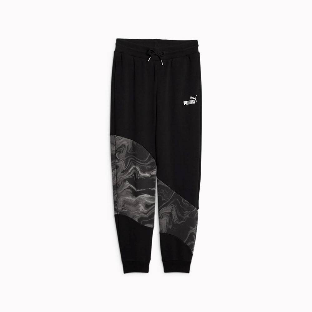 PUMA GIRLS POWER CAT MARBLEIZED SWEATPANTS