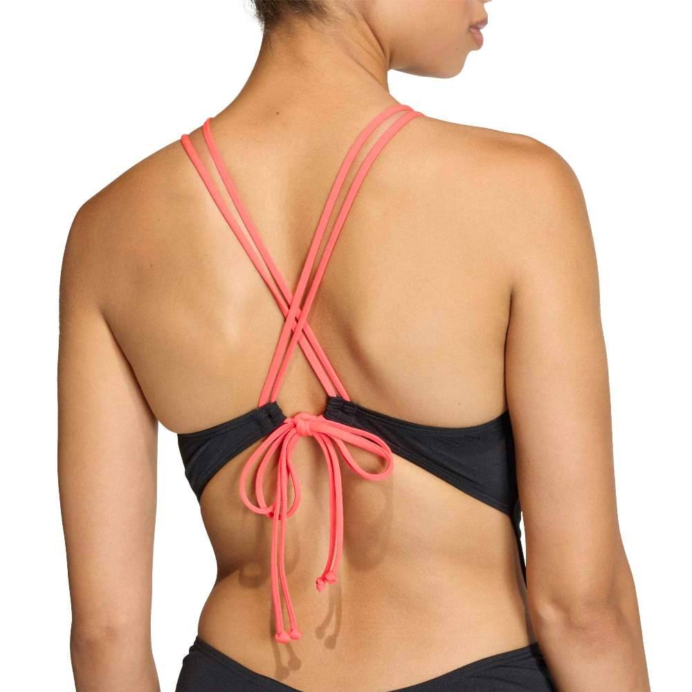 ADIDAS RIPSTREAM 3-STRIPES TIE BACK SWIMSUIT