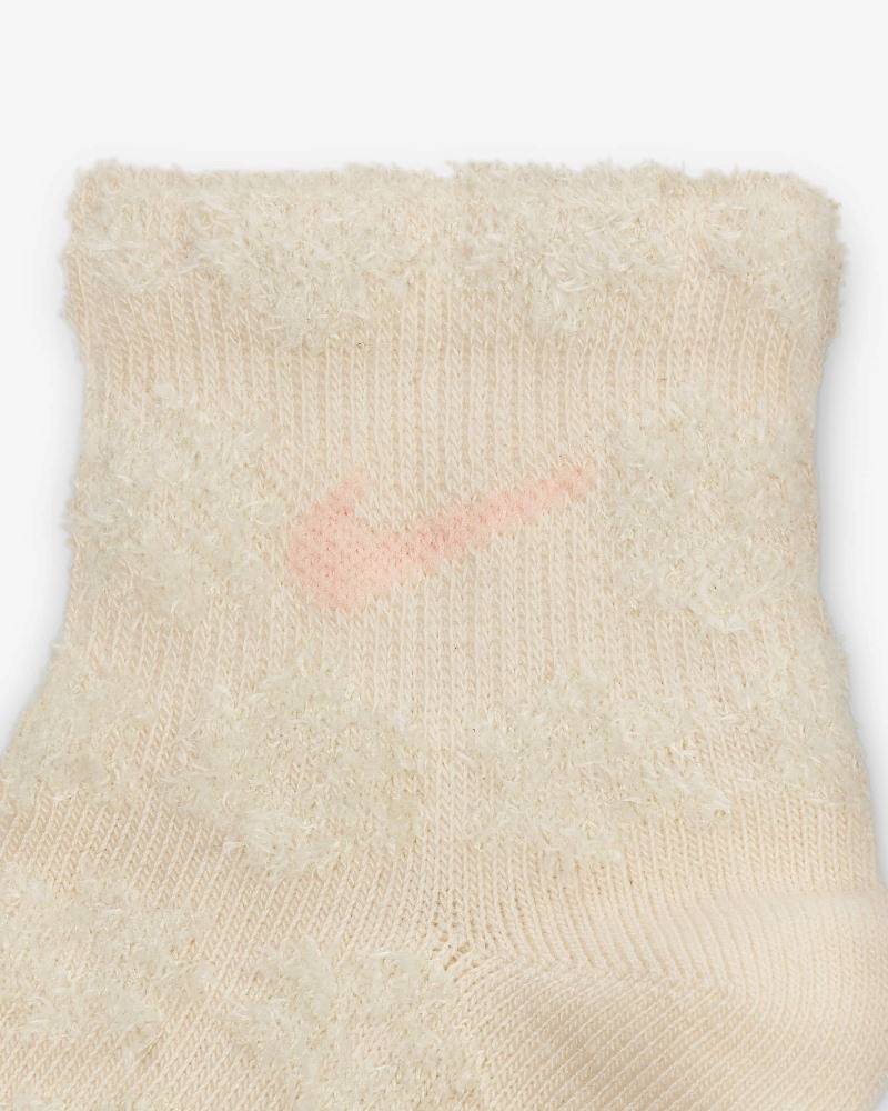 NIKE GIRLS FLOWRAL 6PK ANKLE SOCKS