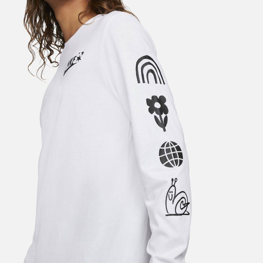 NIKE SPORTSWEAR JUBRID LONG-SLEEVE STATEMENT OPEN TEE