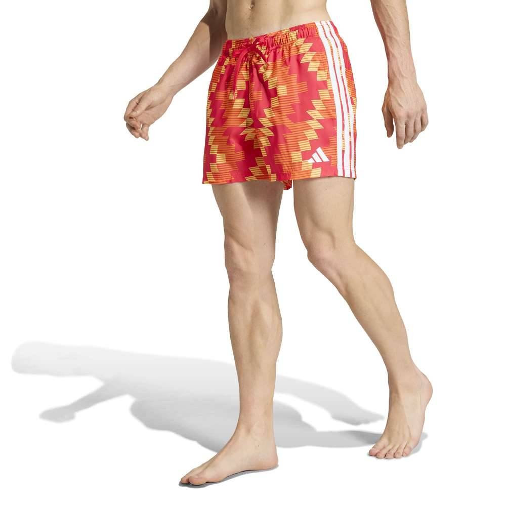ADIDAS M FOOTBALL-INSPIRED GRAPHIC SWIM SHORTS 5-INCH