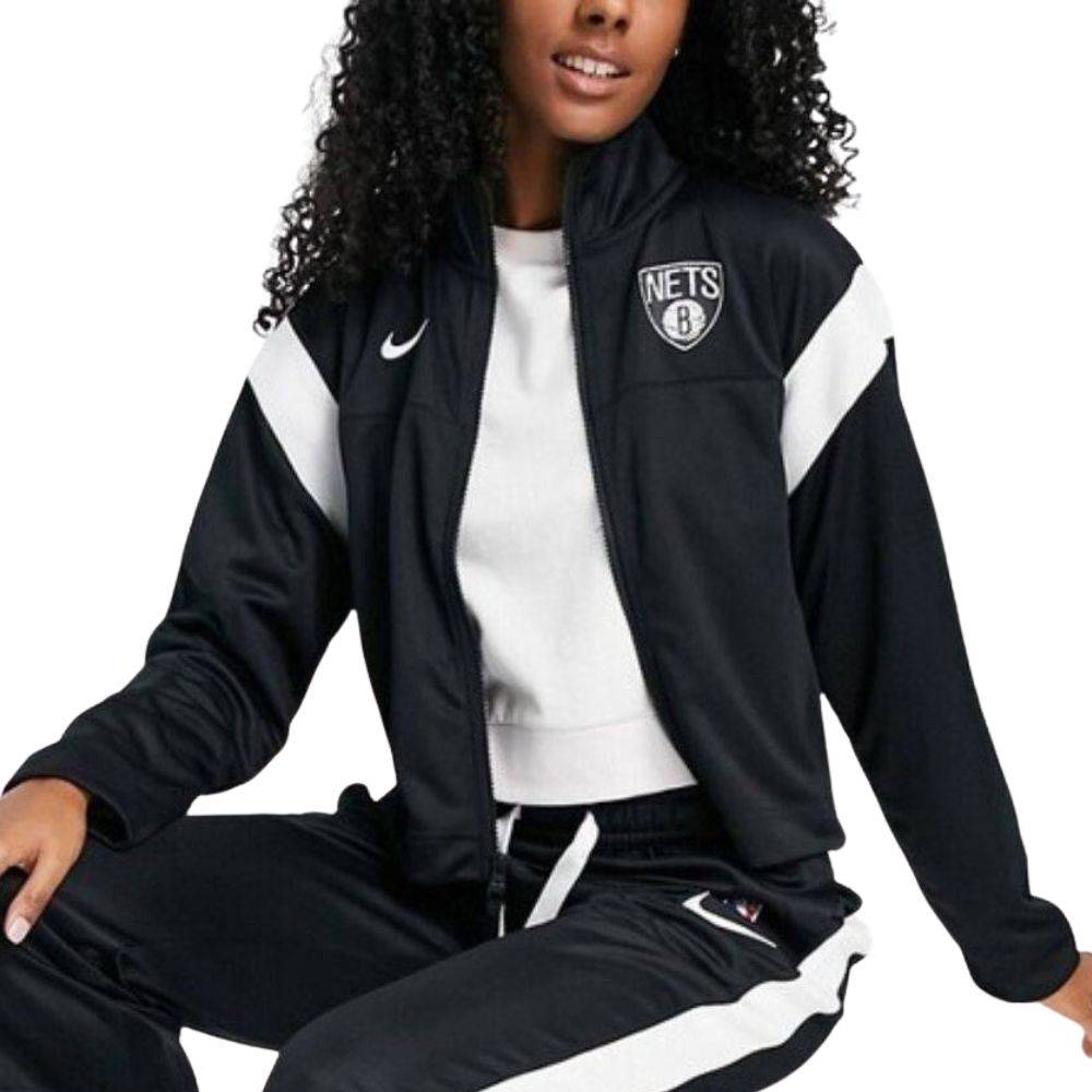 NIKE NBA BROOKLYN NETS WOMENS ZIP TOP
