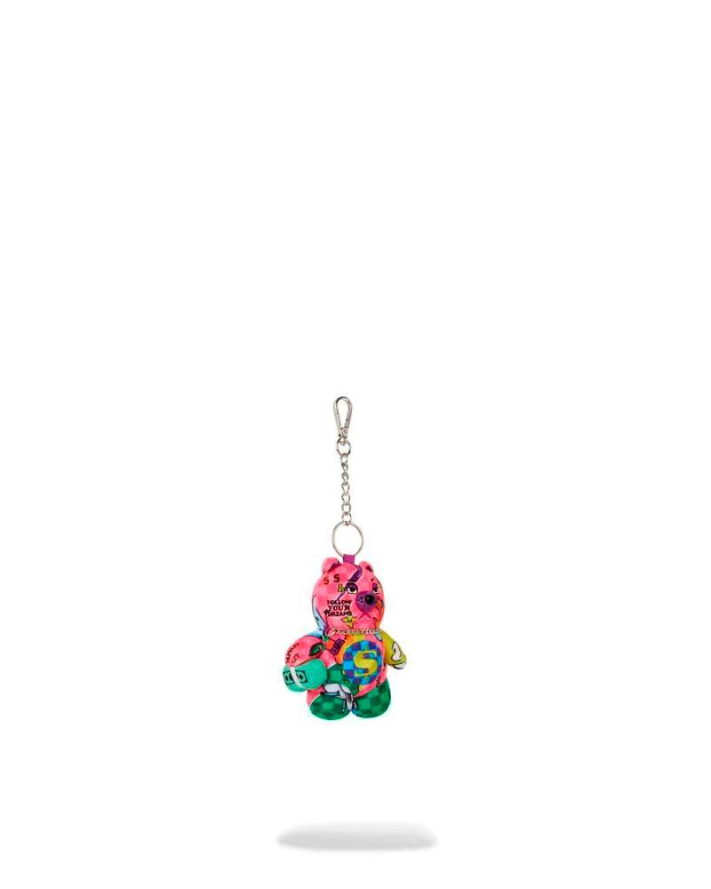 SPRAYGROUND WILD WTF BEAR KEYCHAIN