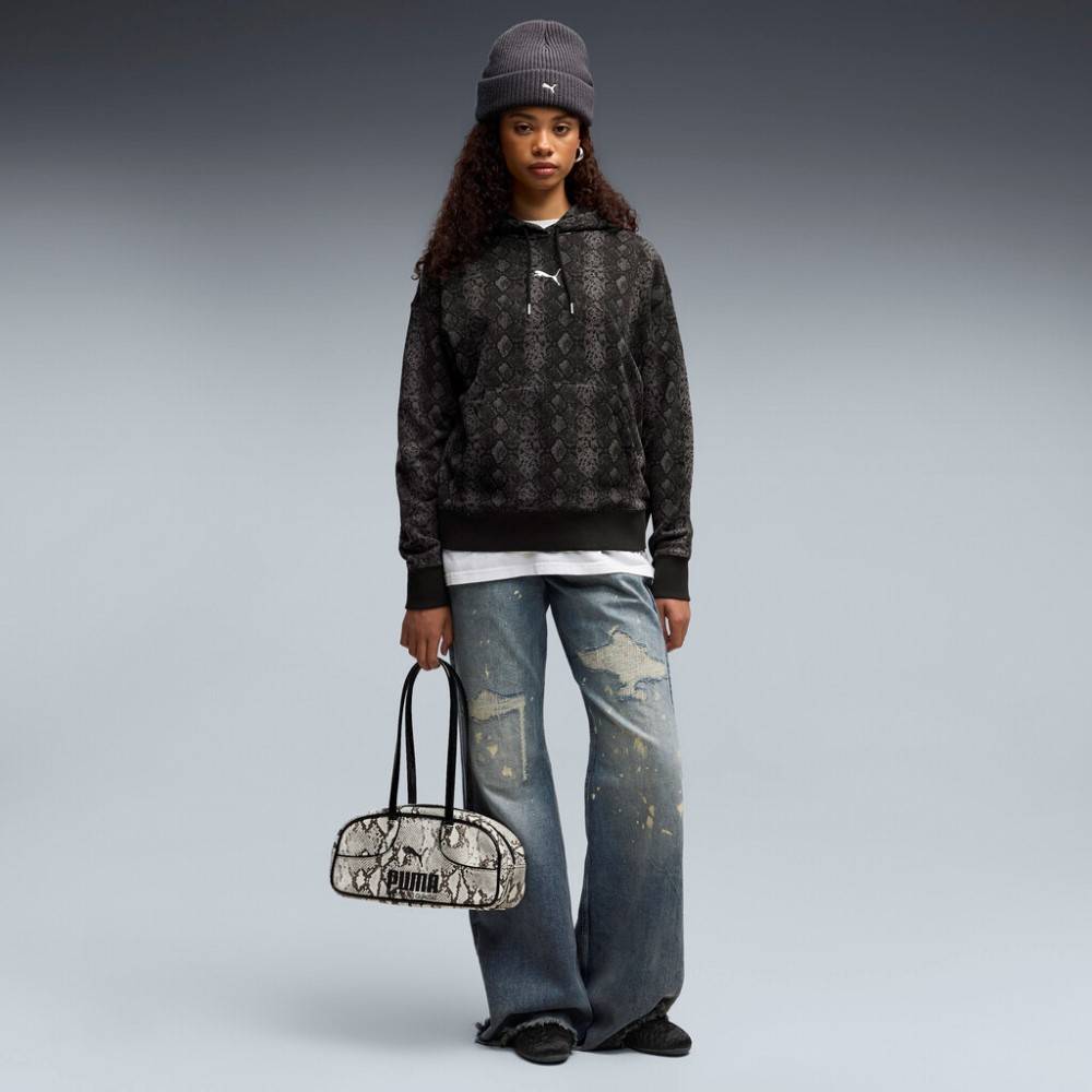 PUMA SNAKE PACK RELAXED AOP HOODIE TR